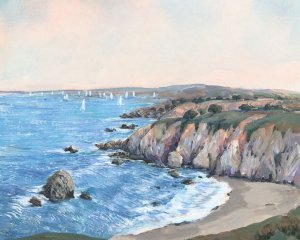 Ocean Bay II by Tim O'Toole Oil Painting