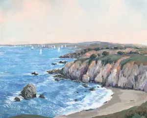 Ocean Bay II Oil Painting by Tim O'Toole - Contemporary