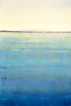Ocean Blue Horizon I Oil Painting by Tim O'Toole - Contemporary