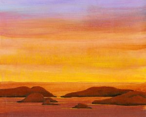 Ocean Glow II by Tim O'Toole Oil Painting