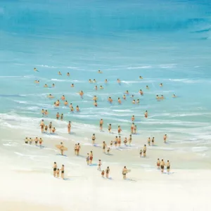 Ocean Swim II Oil Painting by Tim O'Toole - Contemporary