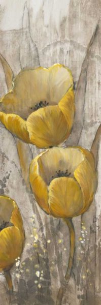 Ochre Tulips I by Tim O'Toole - Hand-Painted Oil Painting Reproduction