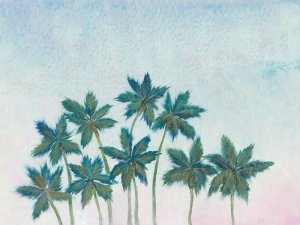 Palm Treeline II by Tim O'Toole Oil Painting