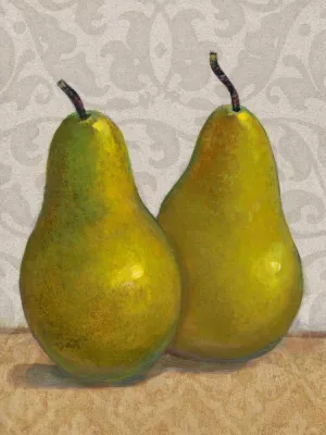 Pear Duo II Oil Painting by Tim O'Toole - Contemporary