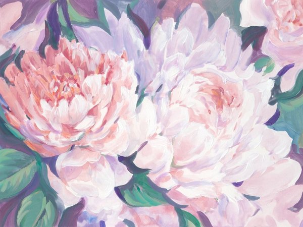 Main Product Photo of Peonies in Bloom I Painting by Tim O'Toole