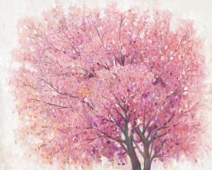 Pink Cherry Blossom Tree II Oil painting by Tim O'Toole