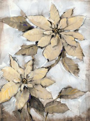 Poinsettia Study I by Tim O'Toole Oil Painting