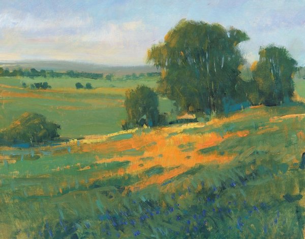 Poppy Fields II by Tim O'Toole - Hand-Painted Oil Painting Reproduction