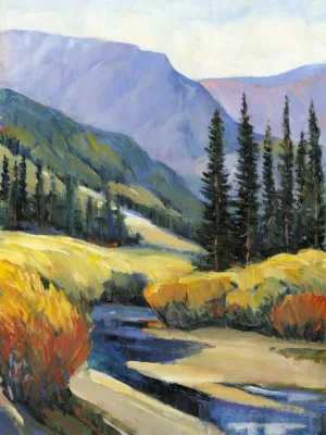 Purple Mountain Majesty I by Tim O'Toole Oil Painting
