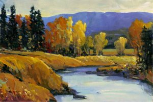Purple Mountain View II by Tim O'Toole Oil Painting