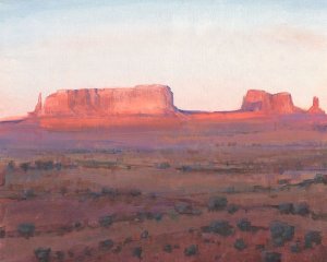 Red Rocks at Dusk I by Tim O'Toole Oil Painting