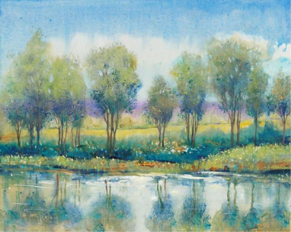 River Reflection I by Tim O'Toole - Hand-Painted Oil Painting Reproduction