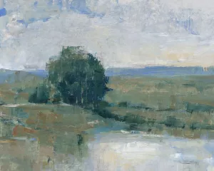 Riverbank Impression I Oil Painting by Tim O'Toole - Contemporary