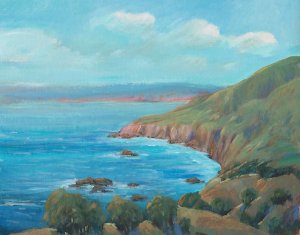 Rocky Coastline I by Tim O'Toole Oil Painting