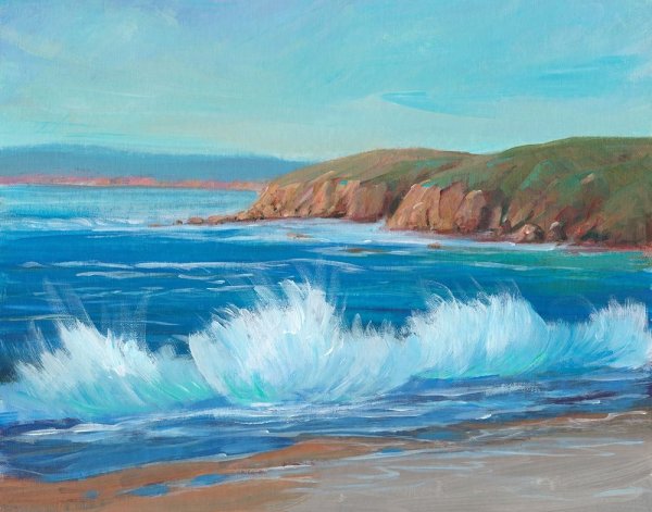 Main Product Photo of Rocky Coastline II Painting by Tim O'Toole