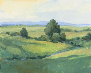 Rolling Green Hills I by Tim O'Toole Oil Painting