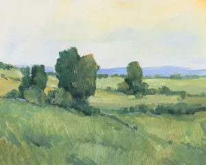 Rolling Green Hills II Oil Painting by Tim O'Toole - Contemporary