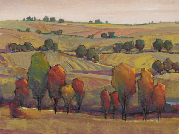 Rolling Hills I by Tim O'Toole - Hand-Painted Oil Painting Reproduction