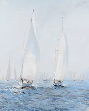Sailing Upwind II by Tim O'Toole Oil Painting