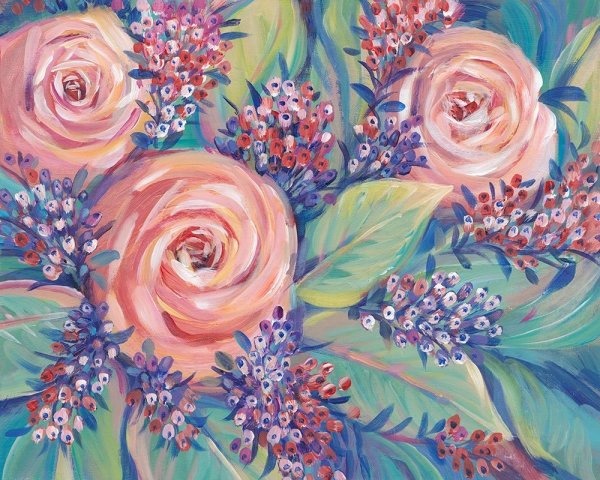 Shades of Pink I by Tim O'Toole - Hand-Painted Oil Painting Reproduction