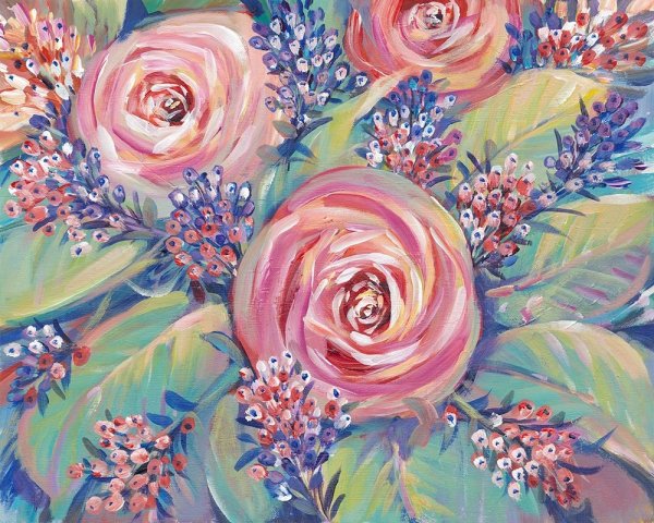 Main Product Photo of Shades of Pink II Painting by Tim O'Toole