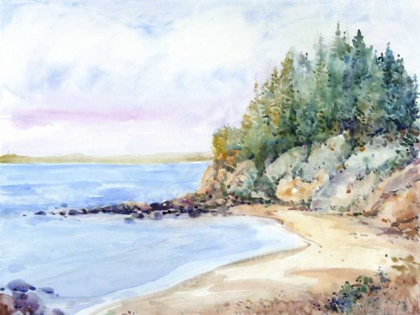 Shore Line II by Tim O'Toole - Hand-Painted Oil Painting Reproduction