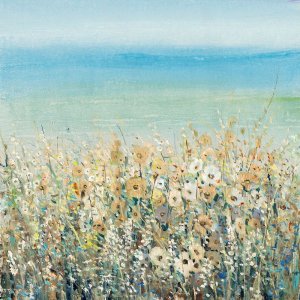 Shoreline Flowers I by Tim O'Toole Oil Painting