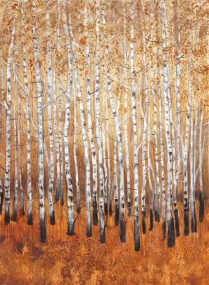 Sienna Birches I Oil Painting by Tim O'Toole - Bestsellers