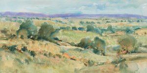 Soft Lavender Sky I by Tim O'Toole Oil Painting