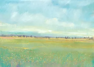 Soft Meadow Light I Oil Painting by Tim O'Toole - Contemporary