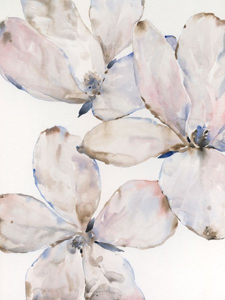 Soft Wind Flowers I by Tim O'Toole - Hand-Painted Oil Painting Reproduction