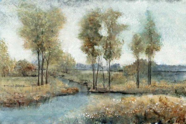 Stream Side I by Tim O'Toole - Hand-Painted Oil Painting Reproduction