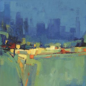 Suburban View I by Tim O'Toole Oil Painting
