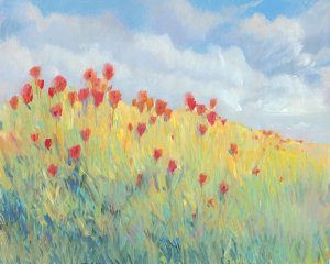 Summer Breeze Meadow I by Tim O'Toole Oil Painting