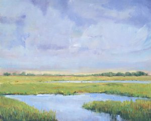 Summer Marsh I by Tim O'Toole Oil Painting