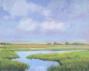 Summer Marsh II by Tim O'Toole Oil Painting