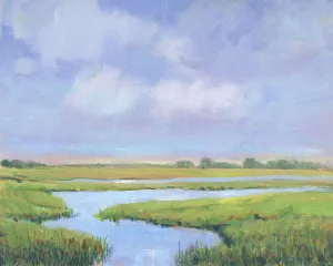 Summer Marsh II Oil Painting by Tim O'Toole - Contemporary