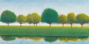 Trees in a Line II Oil Painting by Tim O'Toole - Contemporary