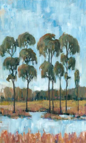 Trees in the Marsh I by Tim O'Toole Oil Painting