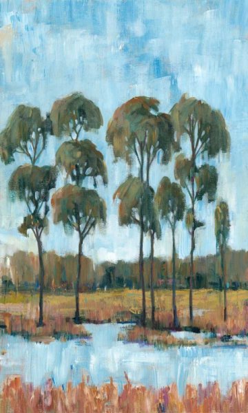 Trees in the Marsh I by Tim O'Toole - Hand-Painted Oil Painting Reproduction