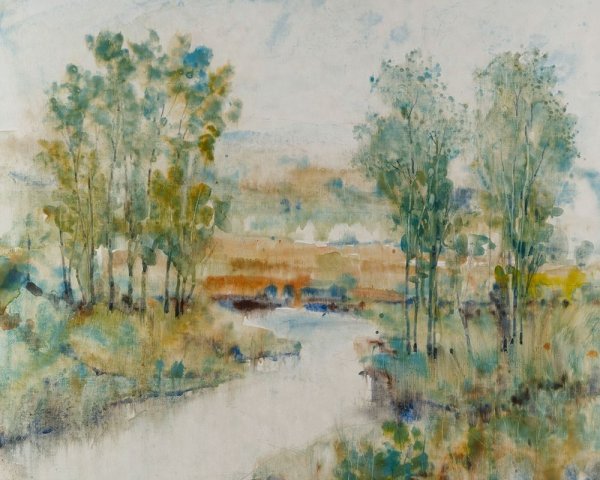 Main Product Photo of Trees on the Creek II Painting by Tim O'Toole