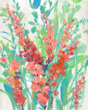 Tropical Summer Blooms II by Tim O'Toole Oil Painting