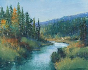 Trout Stream I by Tim O'Toole Oil Painting