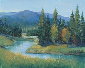 Trout Stream II by Tim O'Toole Oil Painting