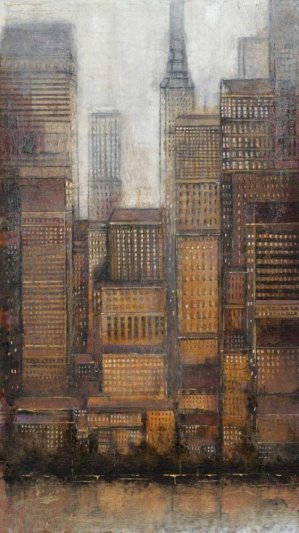 Uptown City I by Tim O'Toole Oil Painting