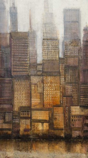 Uptown City II by Tim O'Toole Oil Painting