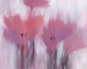 Vibrant Fuchsia Floral I Oil painting by Tim O'Toole