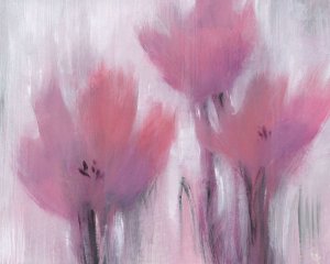 Vibrant Fuchsia Floral II by Tim O'Toole Oil Painting