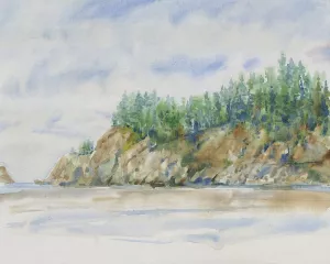 Watercolor Shore I by Tim O'Toole Oil Painting