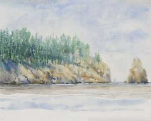 Watercolor Shore II by Tim O'Toole Oil Painting